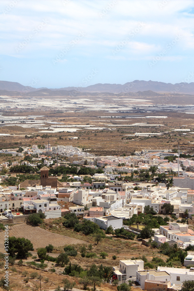 Typical Andalusian village in the south of Spain.
