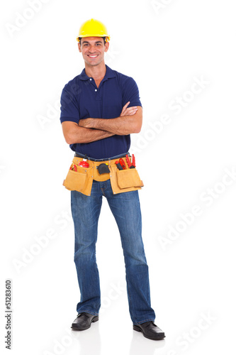 handyman with tool belt © michaeljung