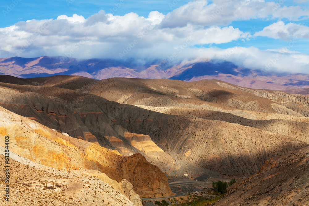 Colored mountains, Jujuy Argentina Colored mountains, Jujuy Argentina