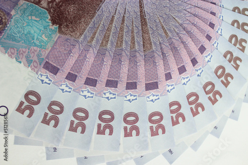Принти на полотні background of the Ukrainian money value of 50 grivnas