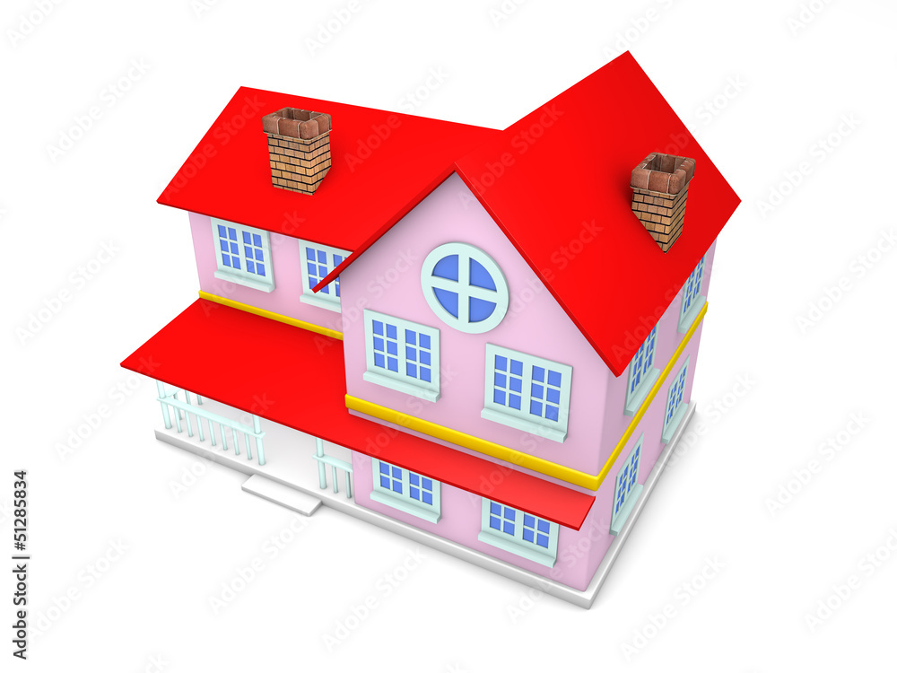 3d home isolated on white background 3d home isolated on white background