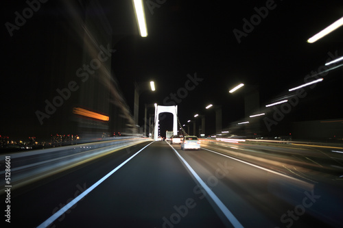 Driving on the night road