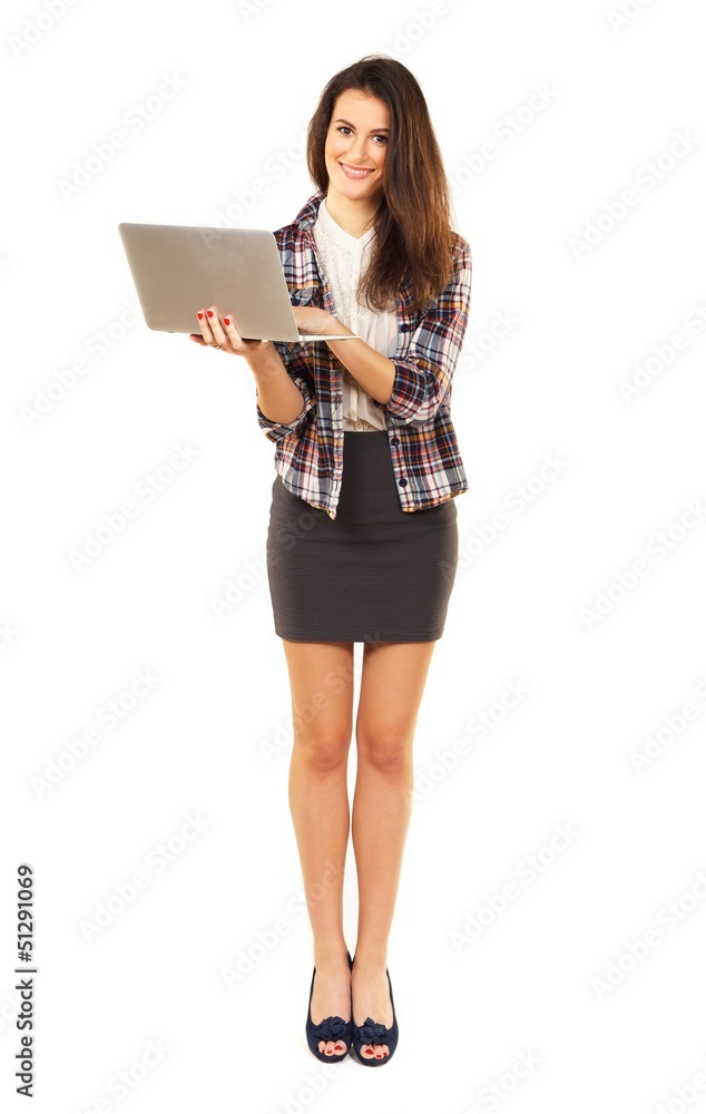Beautiful Woman Enjoying Browsing the Internet Beautiful Woman Enjoying Browsing the Internet