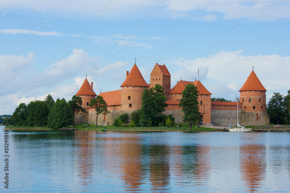 Tracai castle at Lithuania