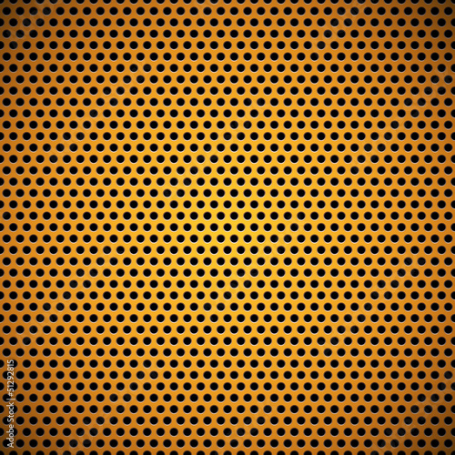 Orange Seamless Circle Perforated Carbon Grill Texture