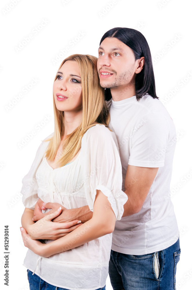 Pair of man and woman in love Pair of man and woman in love