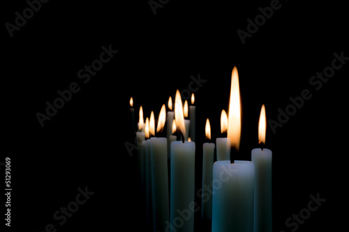 Kerzenschein - Trauerkarte