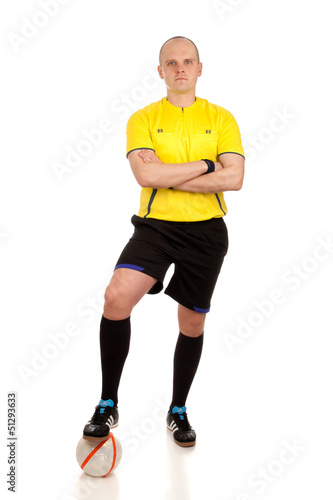 Full length portrait of a referee. © Vankad