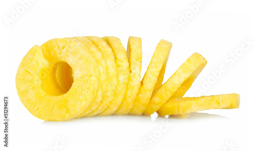 Obraz na plátně Peeled pineapple