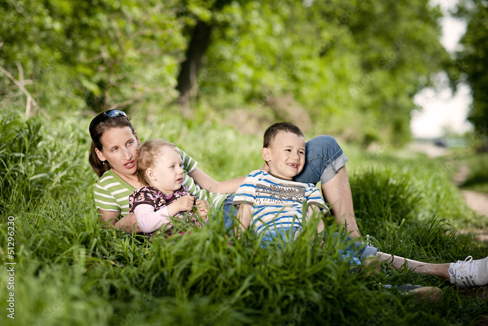 Mother with children Mother with children