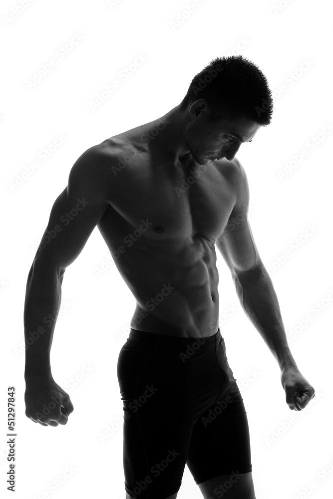 Handsome muscular man
