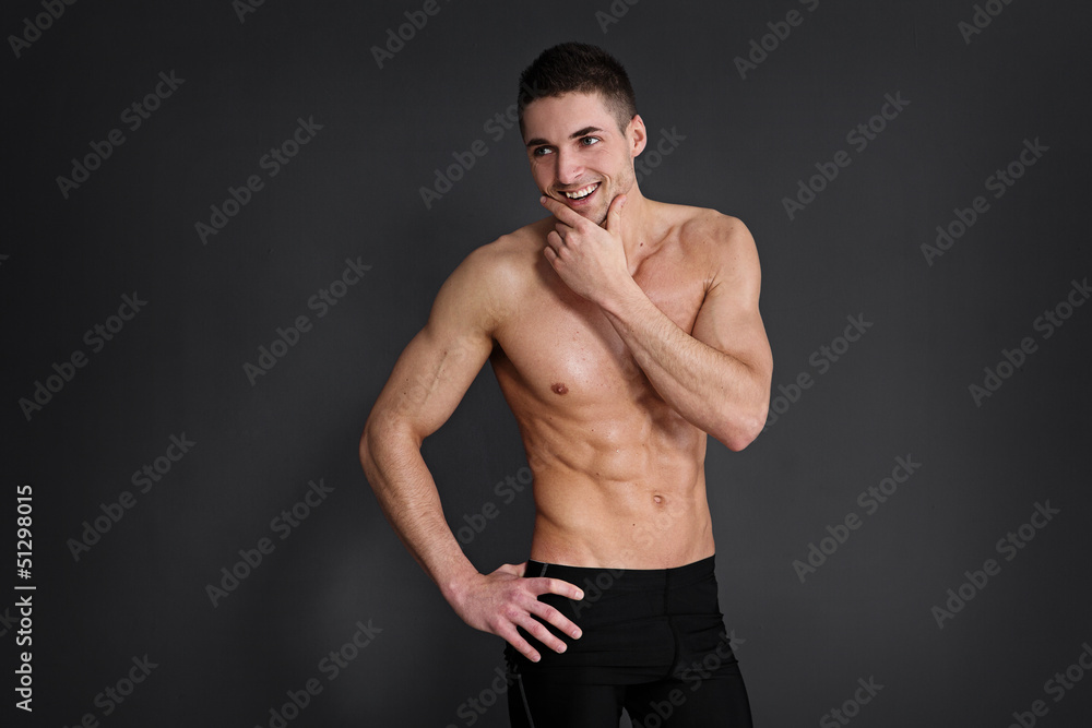 Fototapeta premium Handsome muscular man