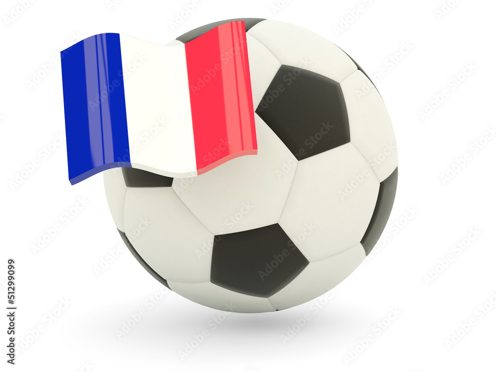 Football with flag of france Football with flag of france