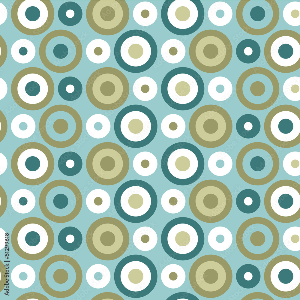 Abstract seamless pattern with circles