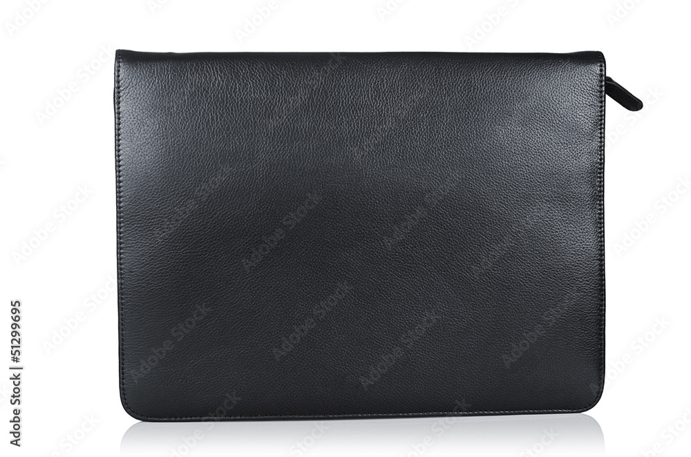 Fototapeta premium Leather wallet isolated on the white