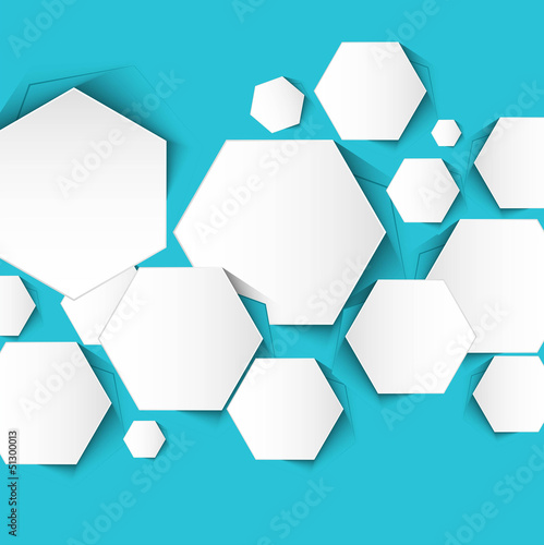 Abstract polygon circle blue colorful background vector