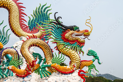 Wallpaper Mural Dragon statue Sawan park Nakornsawan Thailand Torontodigital.ca