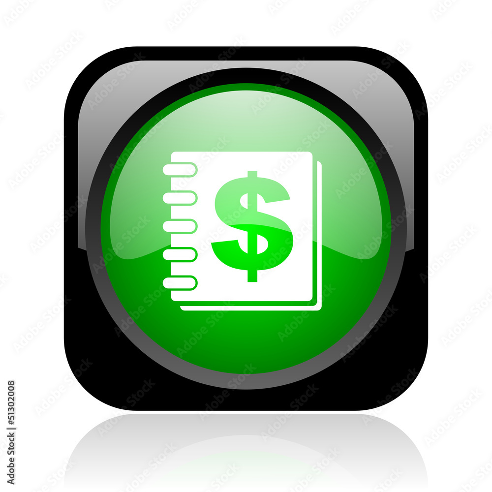 money black and green square web glossy icon money black and green square web glossy icon