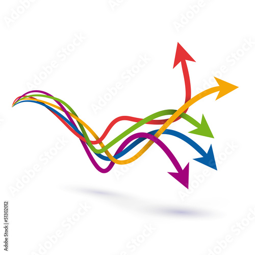Vector arrows background
