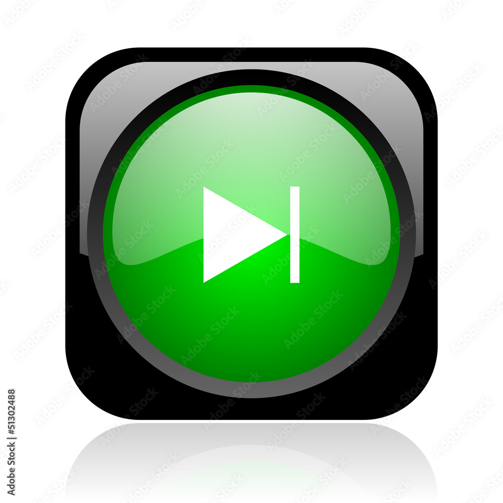 next black and green square web glossy icon next black and green square web glossy icon