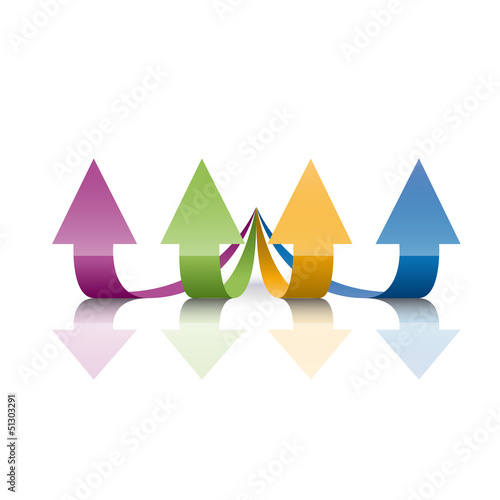 Vector arrows background