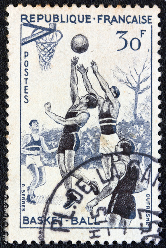 Basketball game (France 1956)