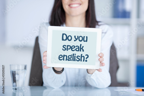 do you speak english? photo