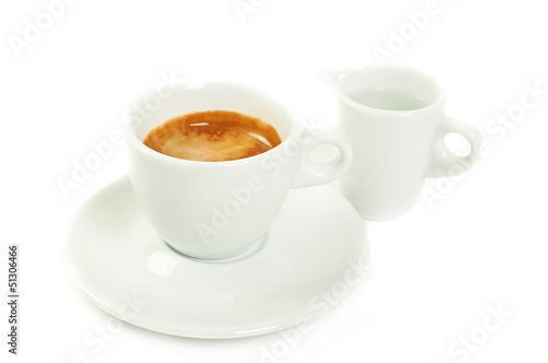 Cup with coffee espresso