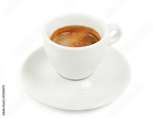 Cup with coffee espresso