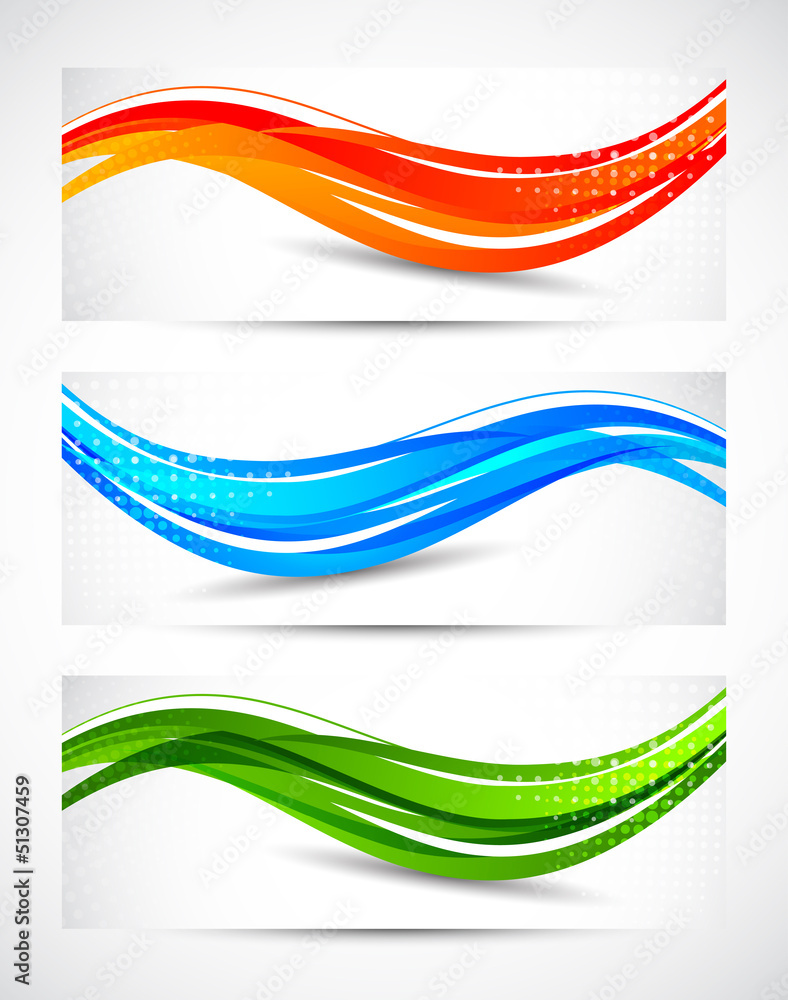 Set of abstract banners Set of abstract banners