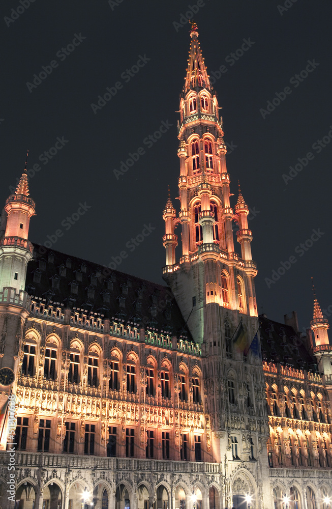 Brussels City Hall (Hotel de Ville) in Grand Place