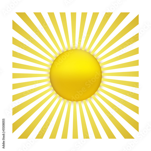 sun with sunburst
