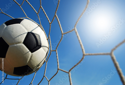 football field soccer stadium on the green grass blue sky sport