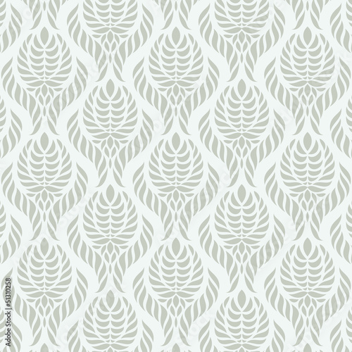 Seamless damask wallpaper