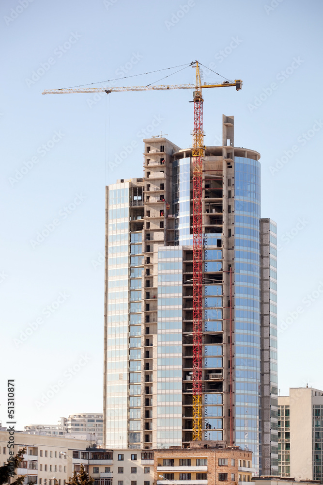 tall building under construction