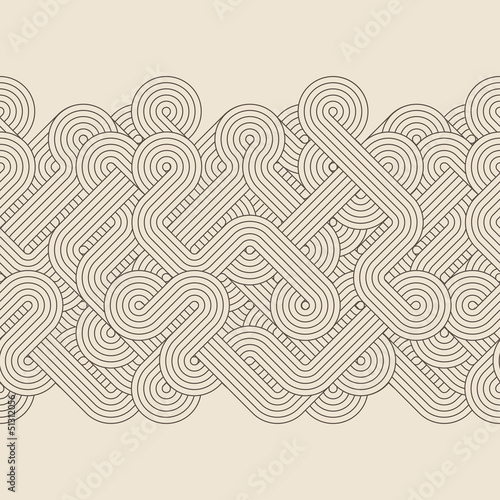 Seamless abstract retro border