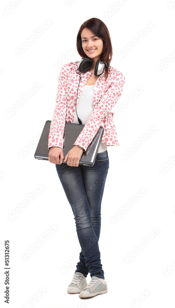 College university student woman. Happy smiling female student College university student woman. Happy smiling female student