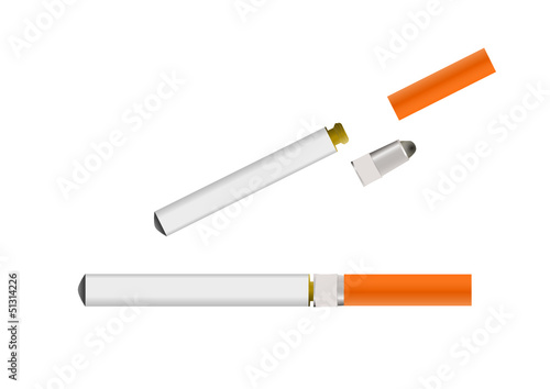 electronic cigarette assembled and disassembled