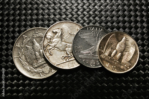 old italian lire coins photo