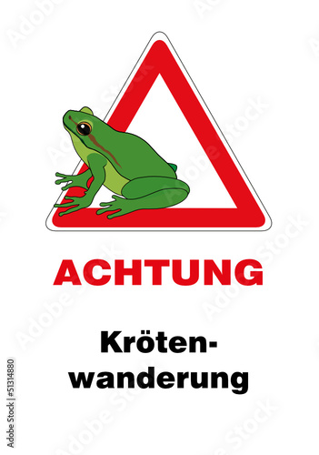 Achtung! Krötenwanderung