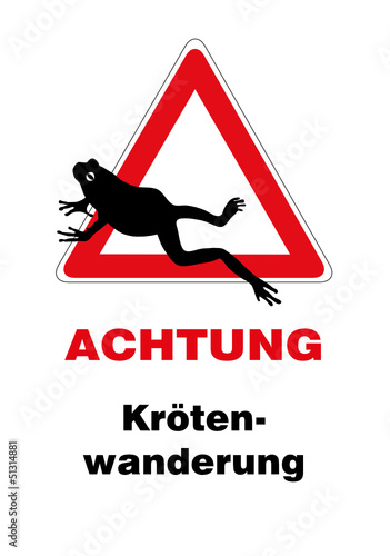 Vorsicht! Krötenwanderung