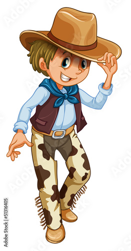 A young cowboy