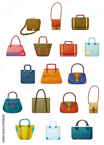Different designs of bags