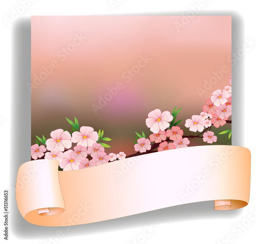 An empty space in front of a stationery