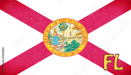 Linen flag of the US state of Florida