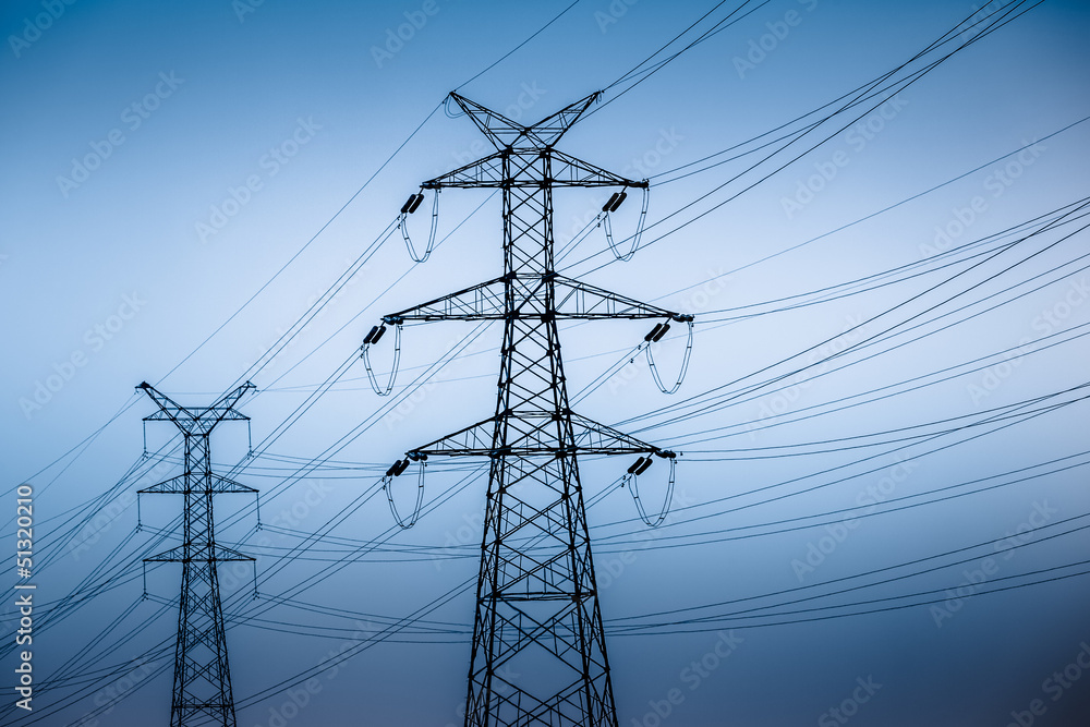 High voltage towers