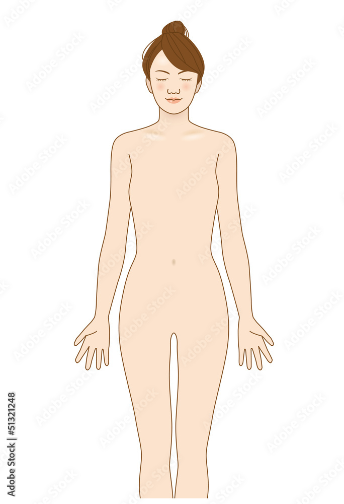 Fototapeta premium 女性全身