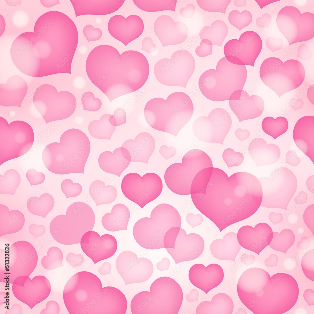 Seamless background with hearts 9