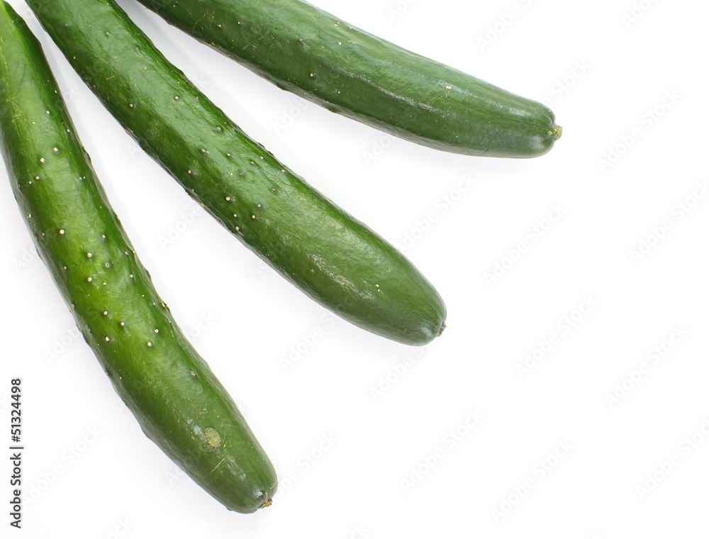 Cucumber isolated on white background Cucumber isolated on white background