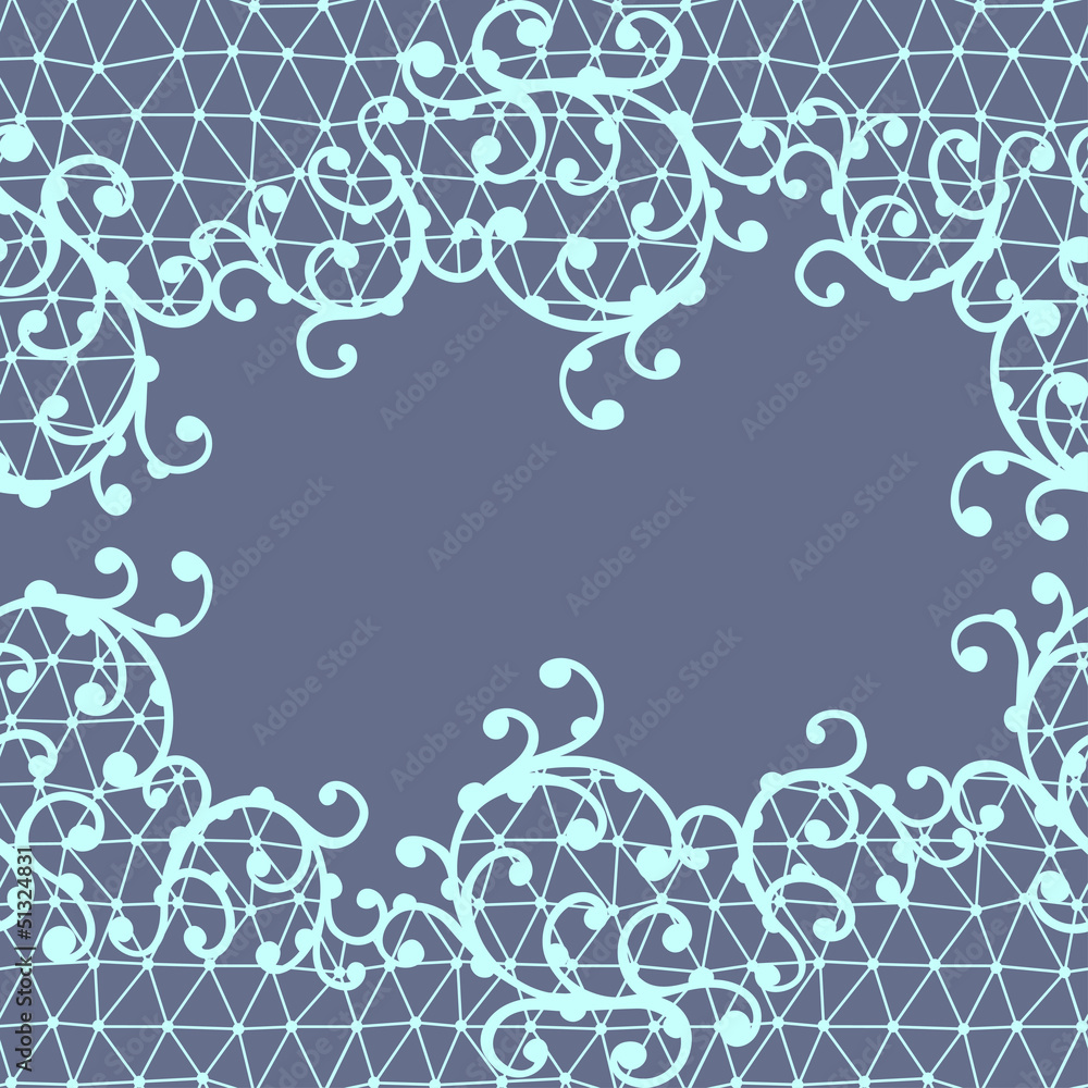 Seamless lace pattern with floral ornaments.